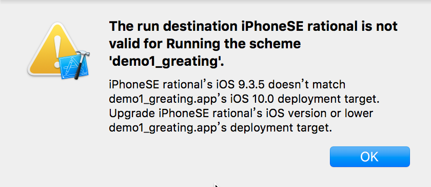 【iOS】The run destination iPhone is not valid for Running the scheme ...